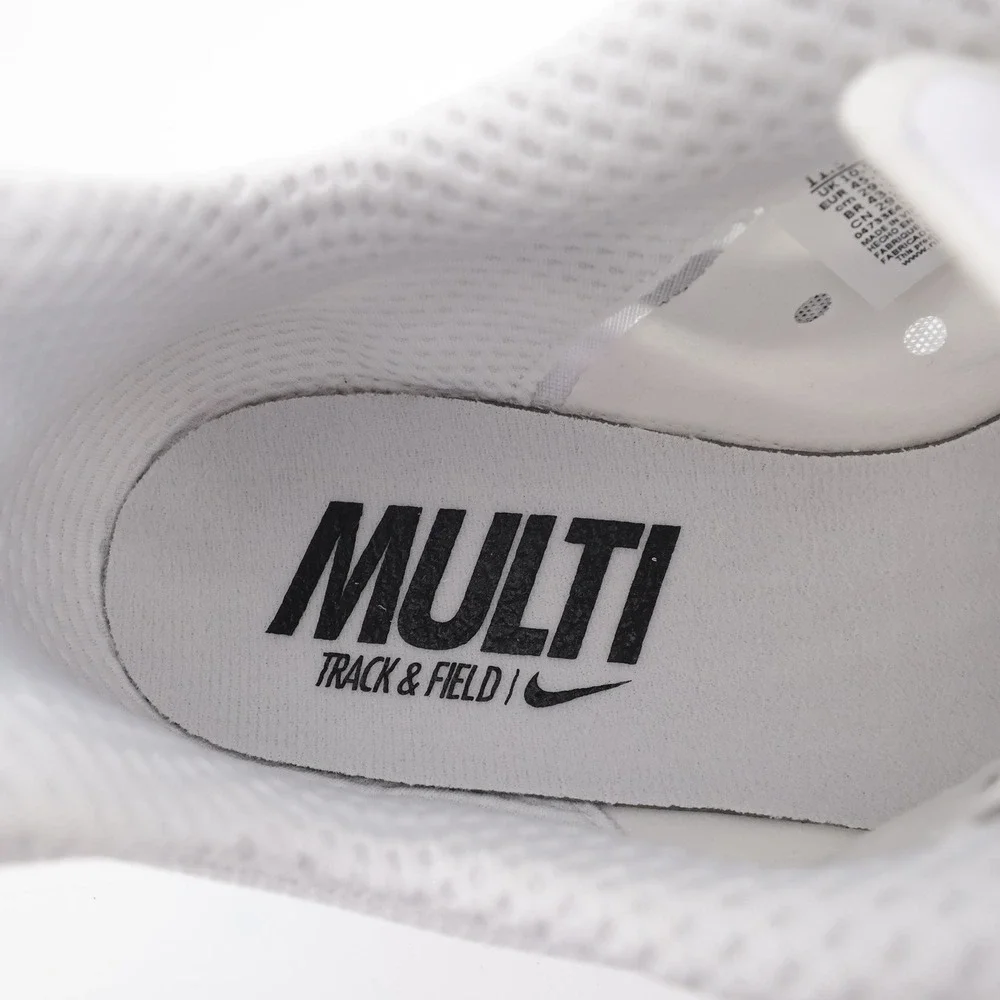 NEW Nike Rival Multi Track Field Spikes White Low Top Mens 11.5